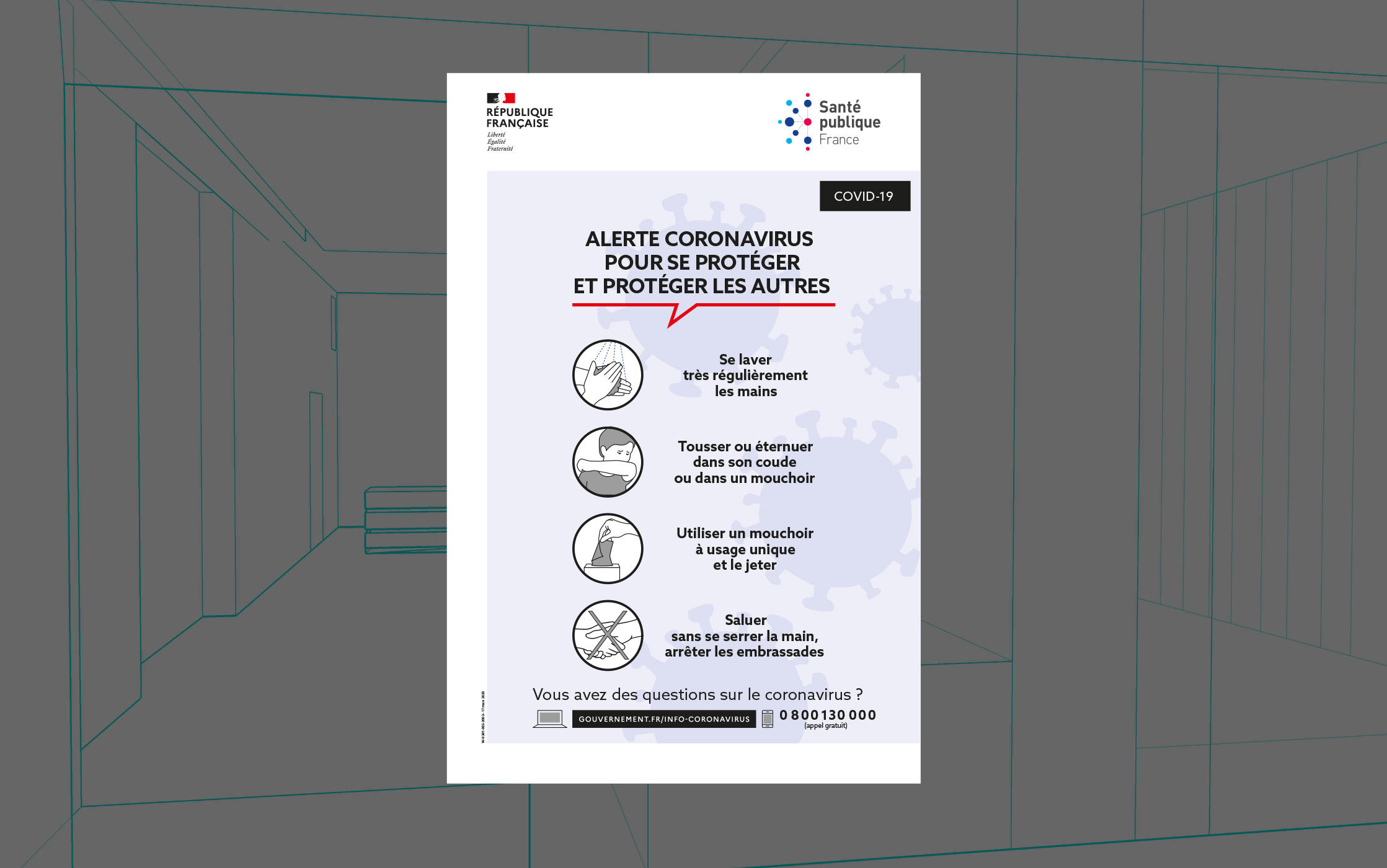 Affiche information Coronavirus