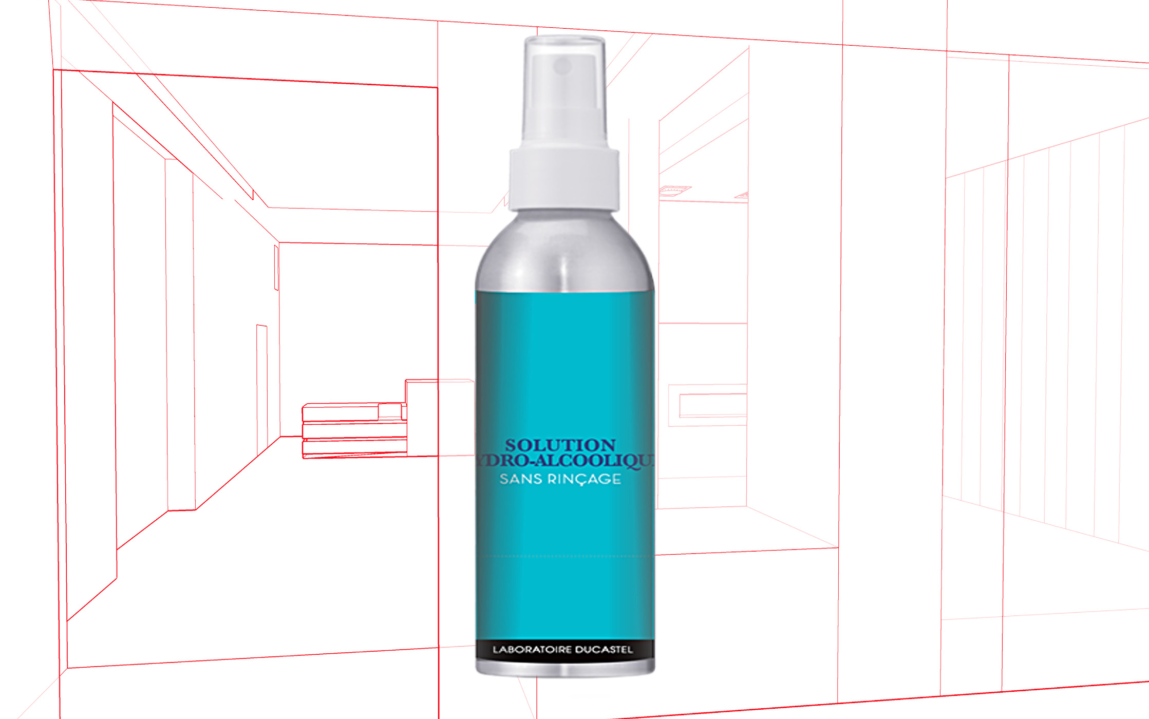 Spray solution hydroalcoolique