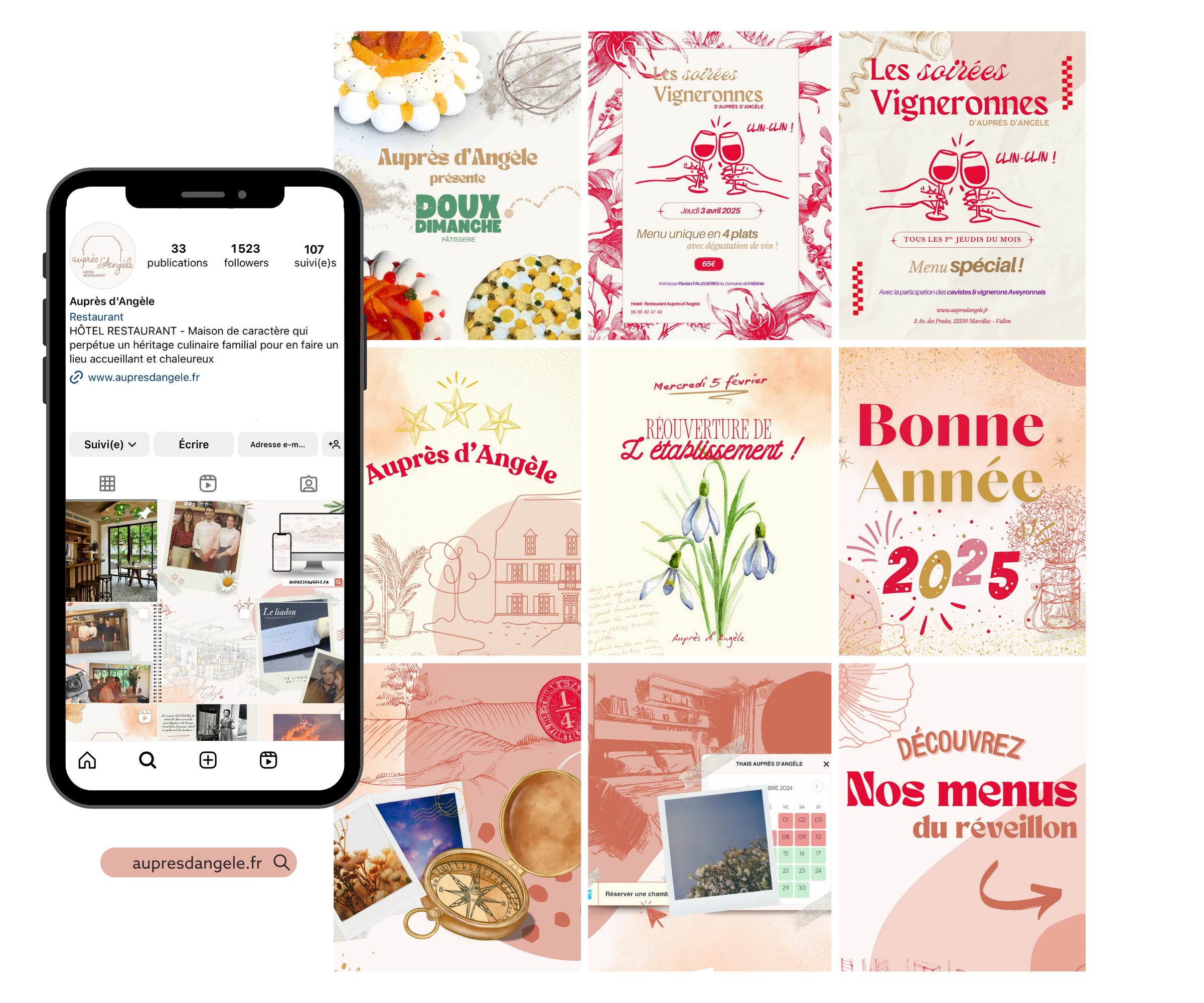 Instagram Auprès d'Angèle